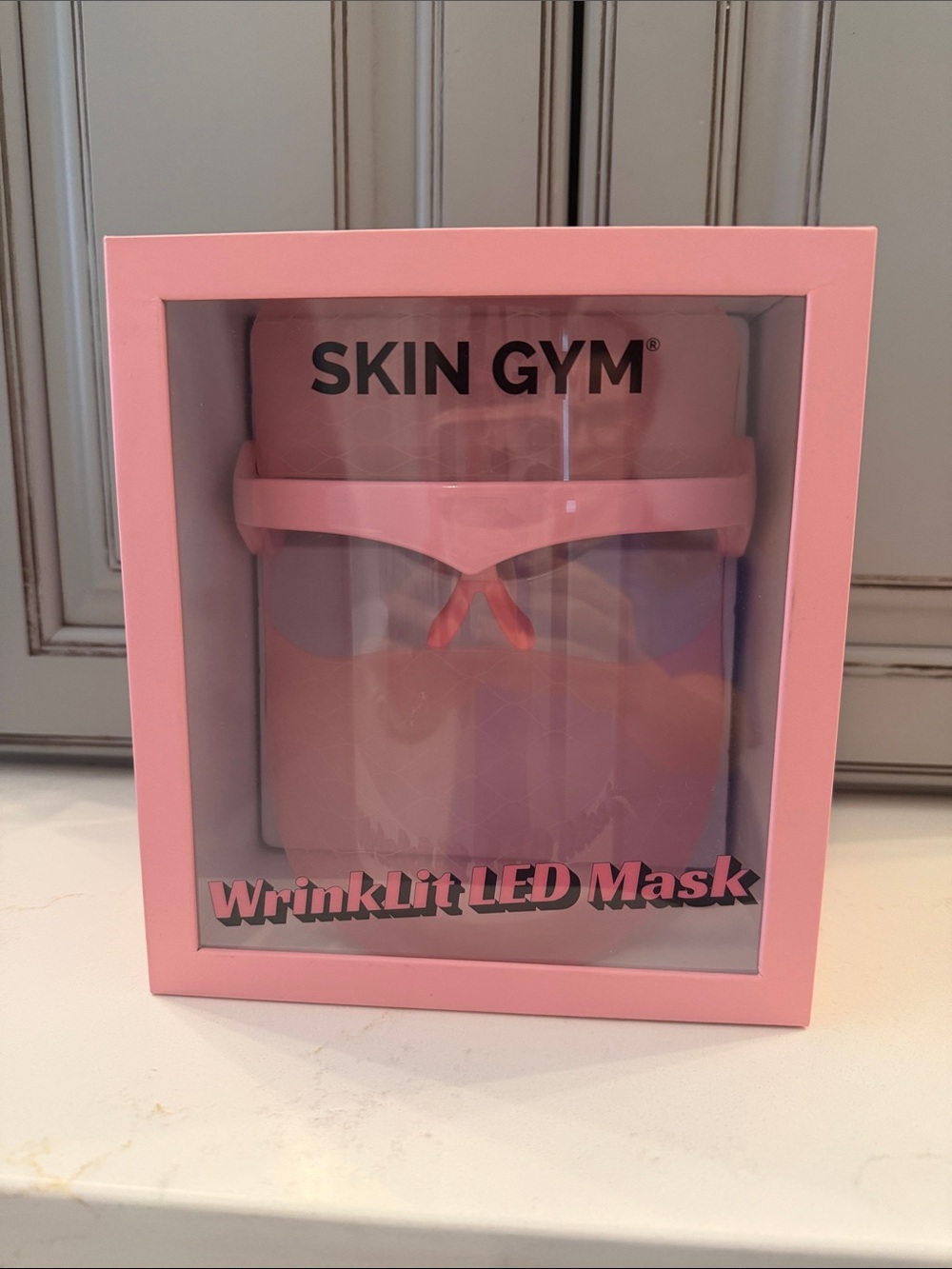 Skin Gym WrinkLit LED Mask — Pink Facial LED Therapy Mask